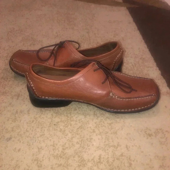Hush puppies-brown lace up leather shoes main image 6